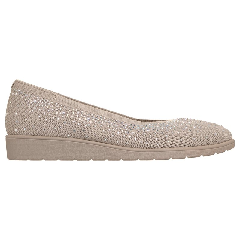 Skechers Ženy Cleo Flex Wedge - Shimmer Muse v Sedohnedá,