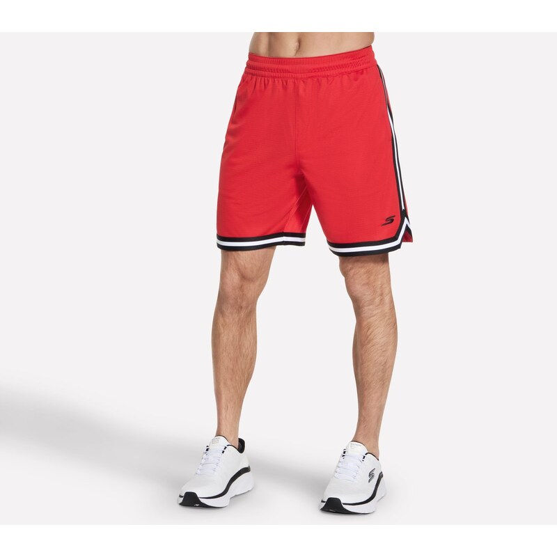 Skechers Muži Basketball 8 Inch Short v Červené/Hnědý, Velikost