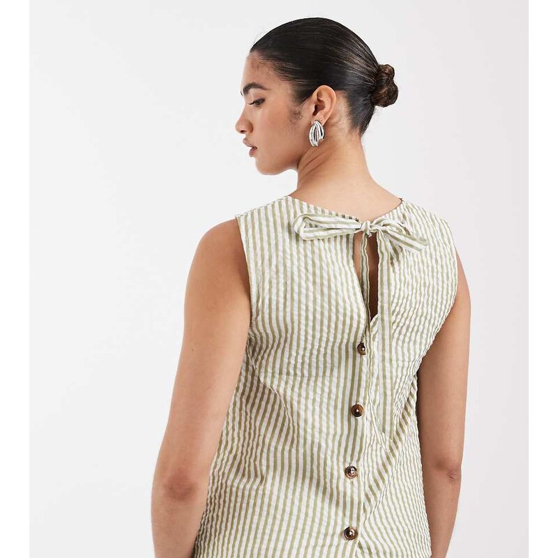 ASOS Maternity ASOS DESIGN Maternity seersucker sleeveless co