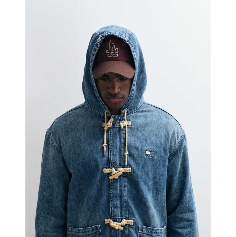 Tommy Jeans denim sailing jacket in mid wash blue