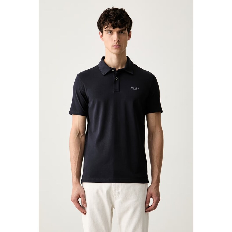 Guess polo pánské bavlněné s elastanem
