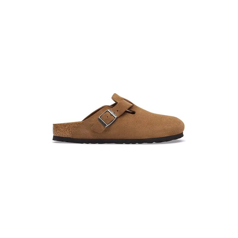 Birkenstock pantofle nazouváky dámské semišové Boston Suede