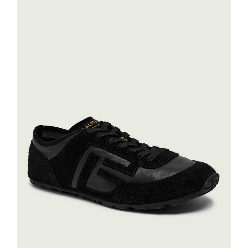 Balmain Kožené tenisky Racer 45 | semiš