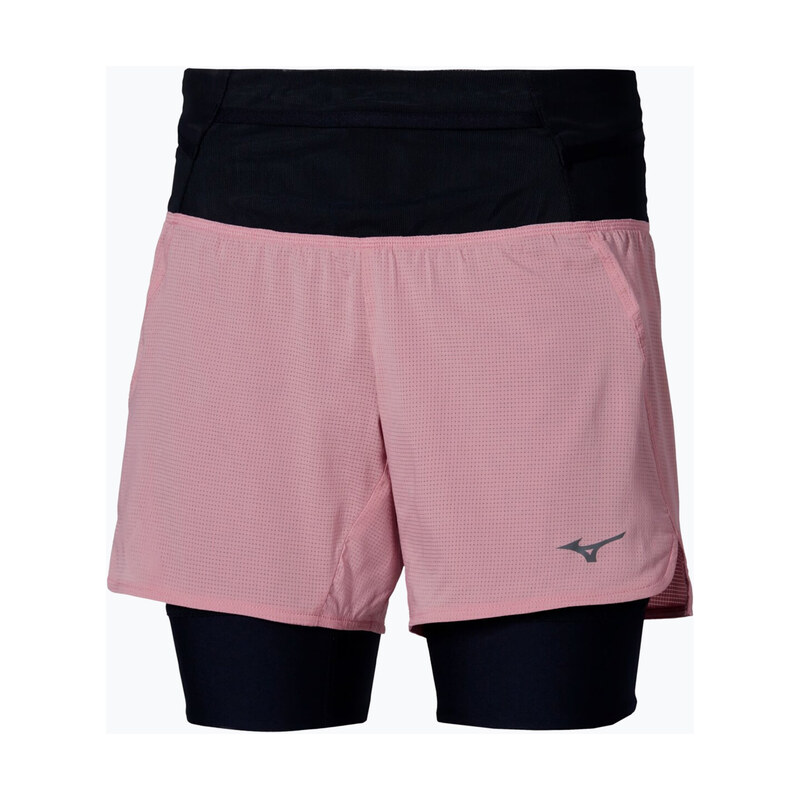 Dámské běžecké šortky Mizuno Trail Multipocket 2In1 Short rose
