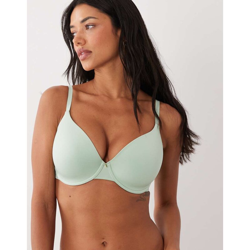ASOS DESIGN Fuller Bust moulded t-shirt bra with charm detail in