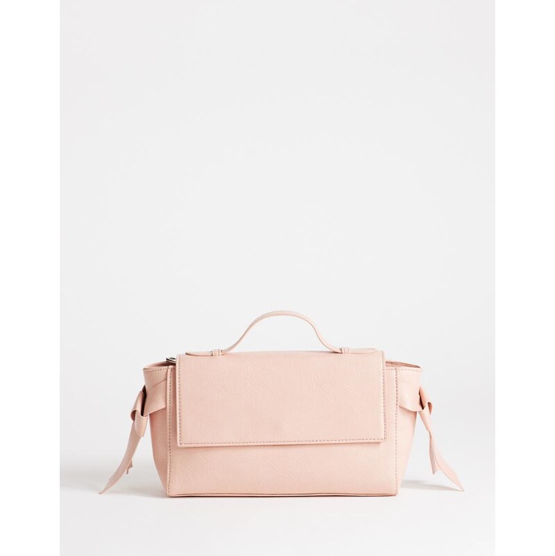Topshop Josie small grab knot detail grab bag in pink