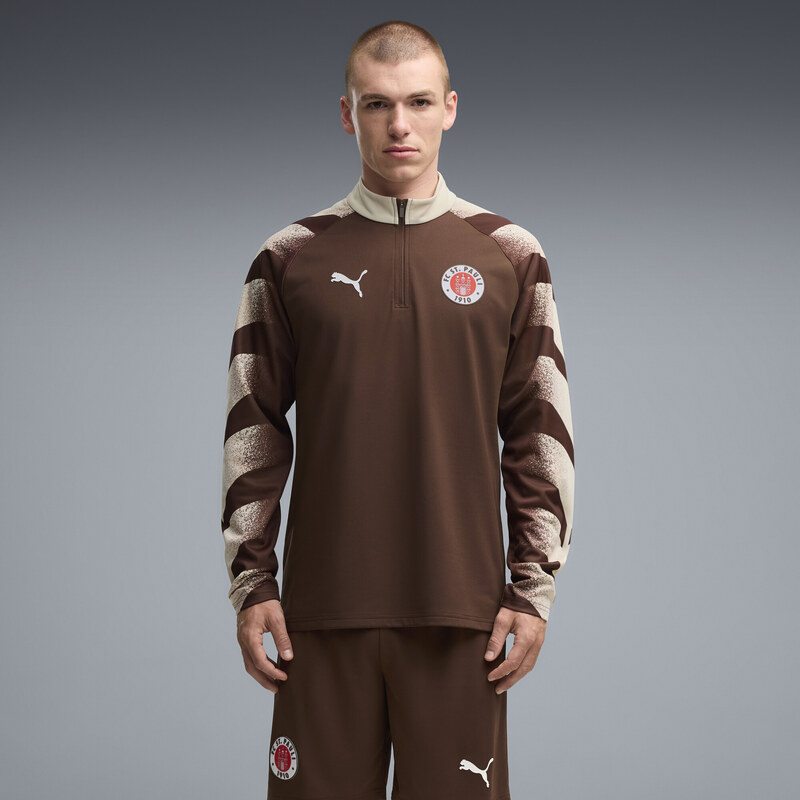 PUMA FC St. Pauli Quarter-Zip Slim Warm-Up Top Men
