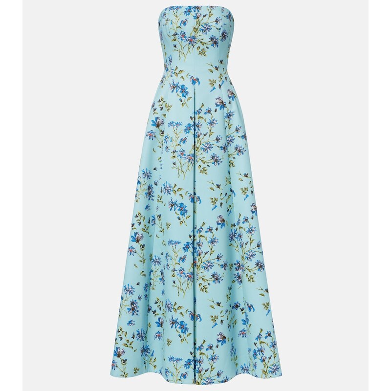 Emilia Wickstead Ragna floral taffeta faille gown