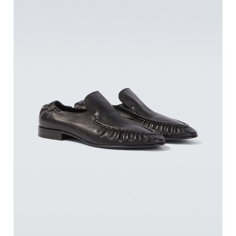 The Row Soft Two leather loafers