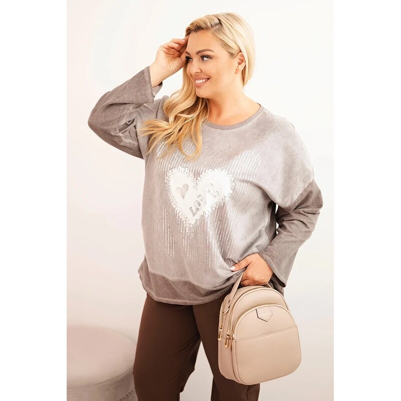 Kesi Dámská mikina Plus Size ART1507