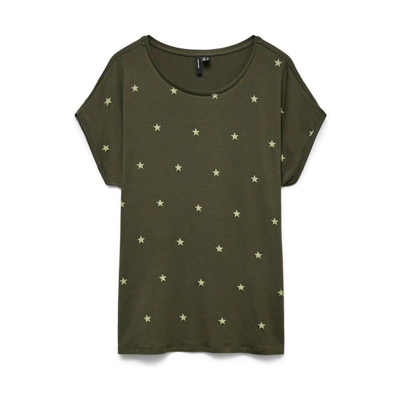 VERO MODA Tričko jedle / světle zelená