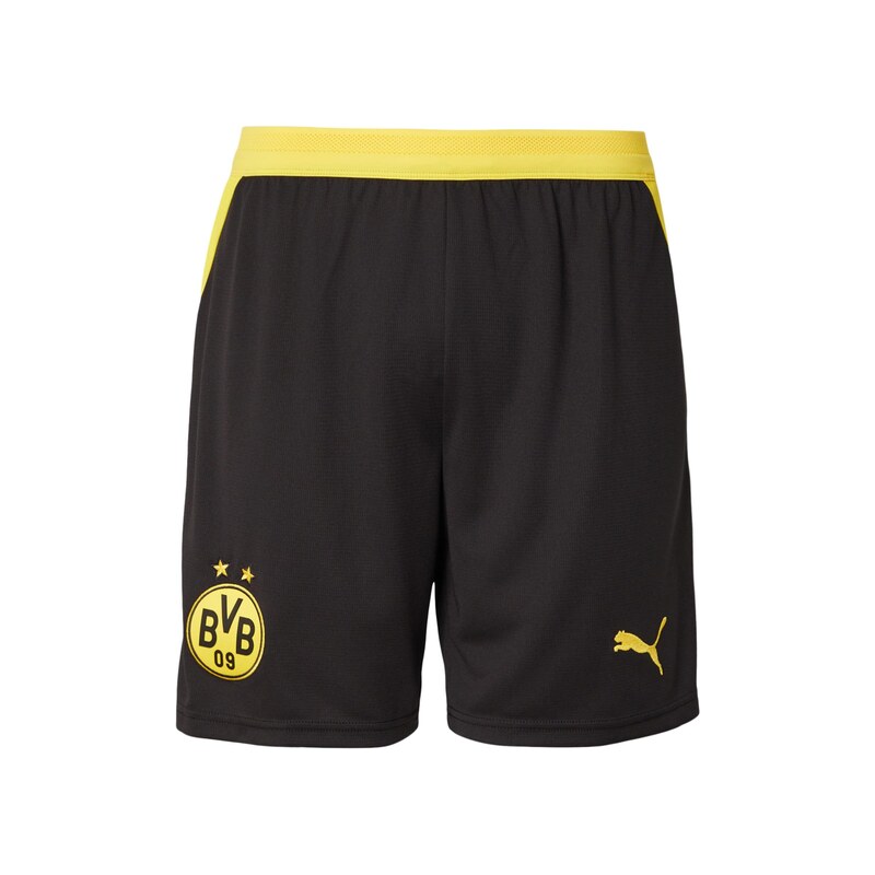 PUMA Sportovní kalhoty BVB žlutá / černá