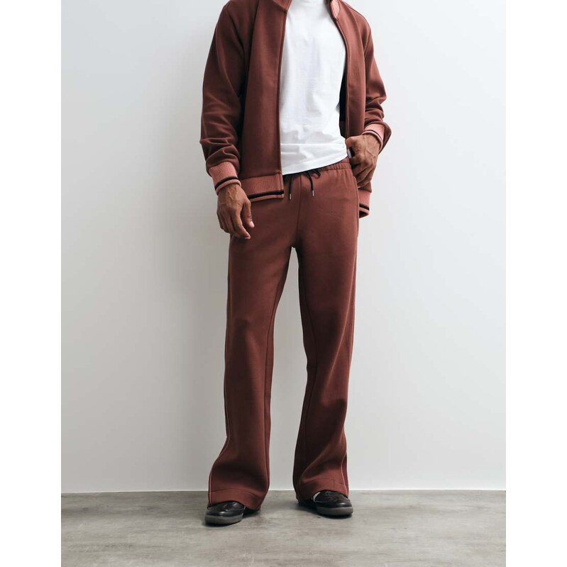 Rains 41030 Downtime co-ord knitted logo drawstring joggers in