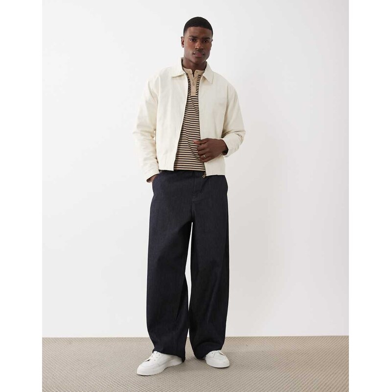 Cotton On harrington jacket in ecru-White