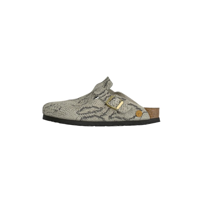 BIRKENSTOCK Pantofle Boston kámen / světle šedá