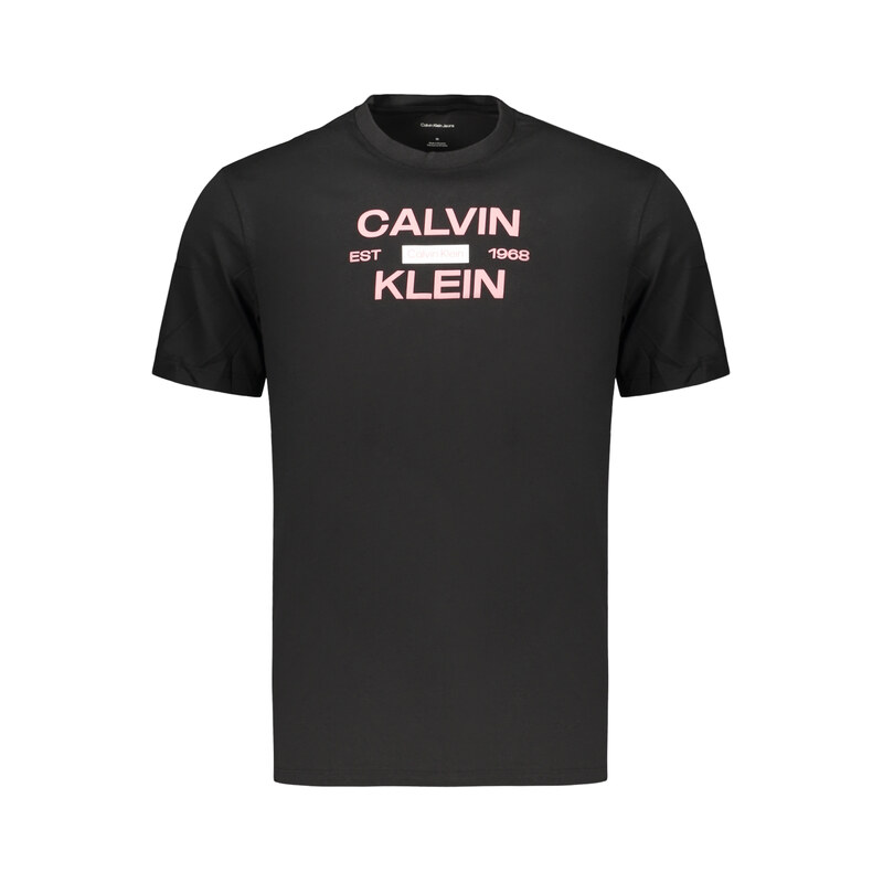 CALVIN KLEIN pánské triko s krátkým rukávem černé