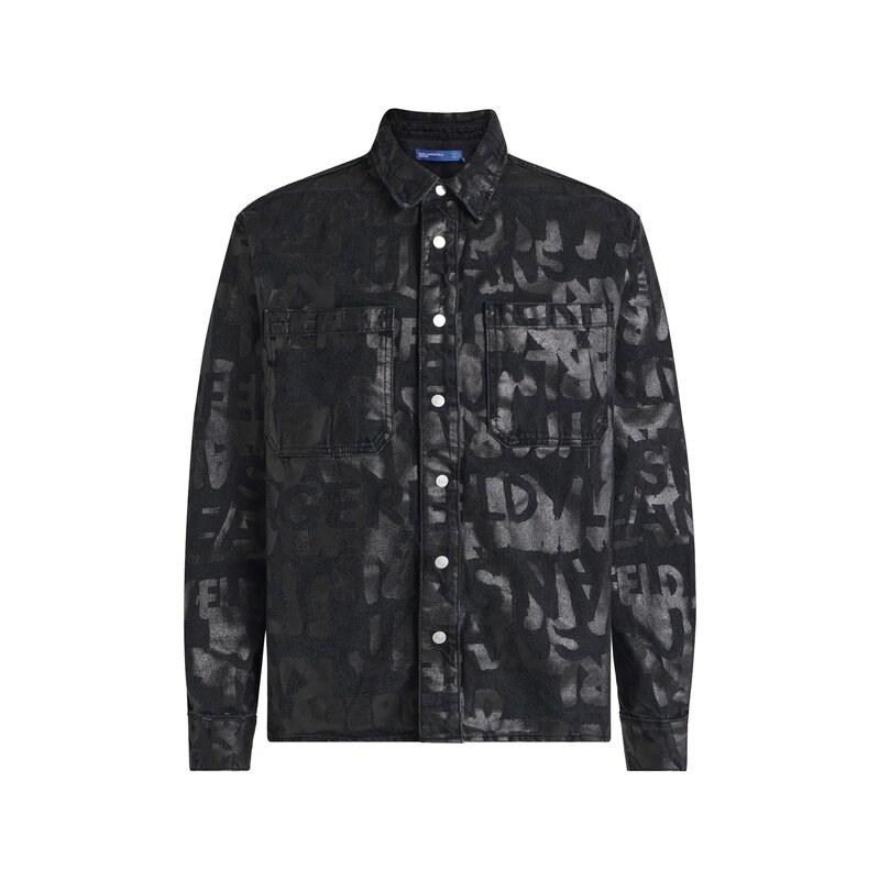 KARL LAGERFELD JEANS Přechodná bunda černá