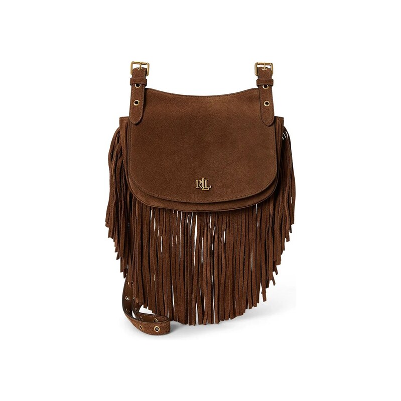 Lauren Ralph Lauren crossbody kabelka dámská semišová