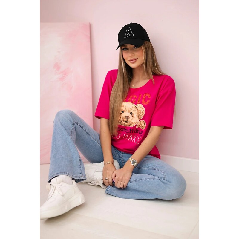 Kesi Halenka s potiskem Kouzelná fuchsie