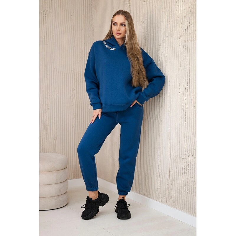 Kesi Zateplený komplet s výšivkou Los Angeles jeans