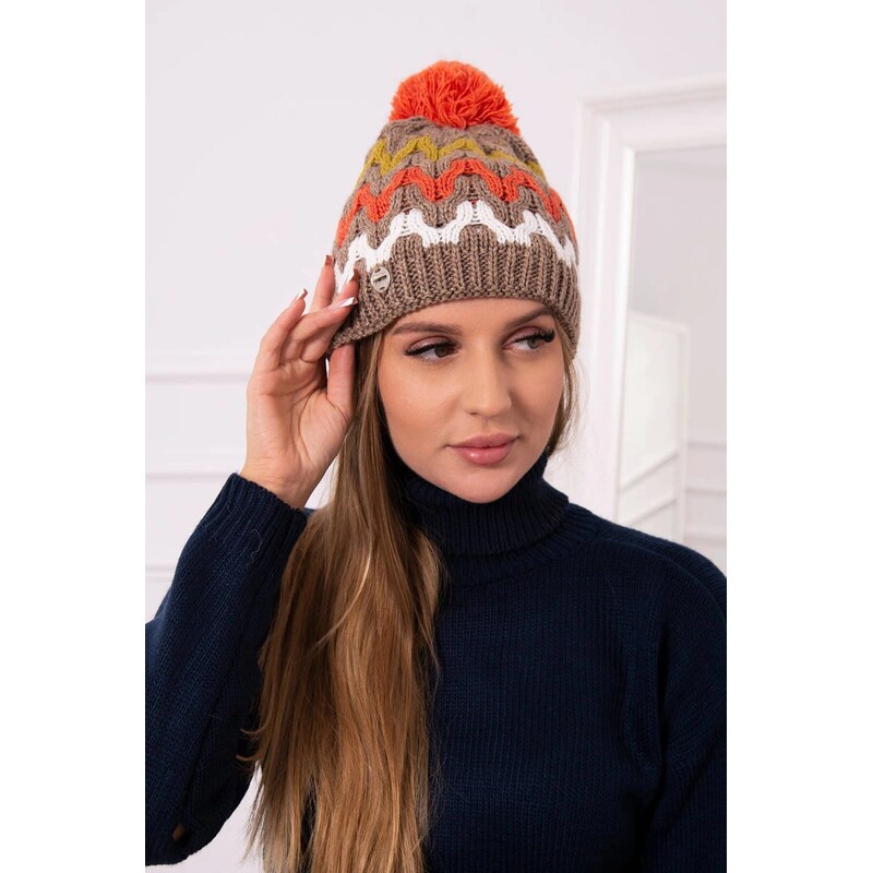 Kesi marka niezdefiniowana Dámská čepice Laila K283 dark beige