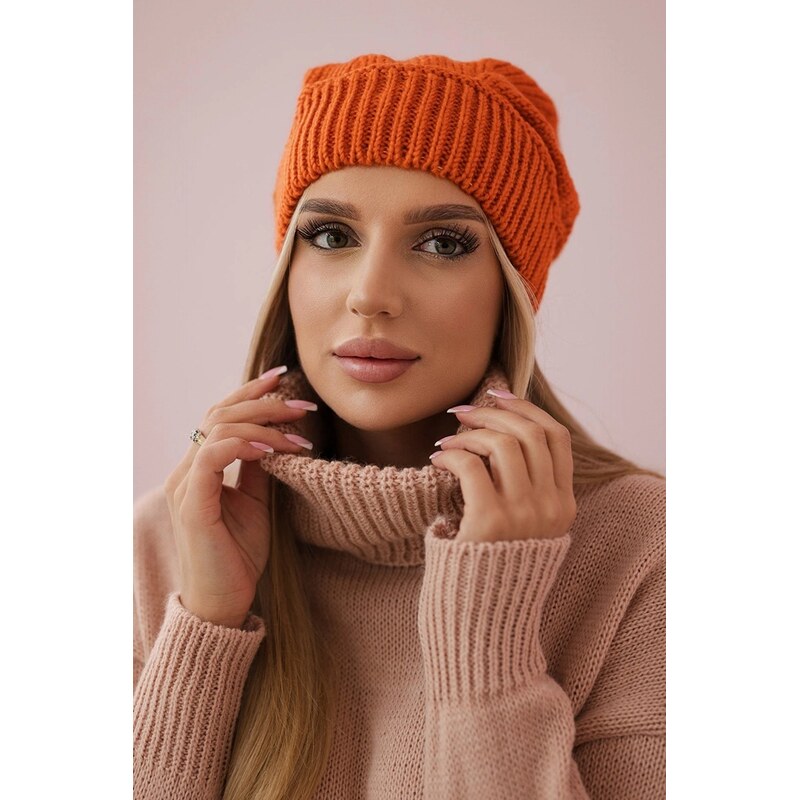 Kesi marka niezdefiniowana Dámská čepice Ingrid K371 oranžová