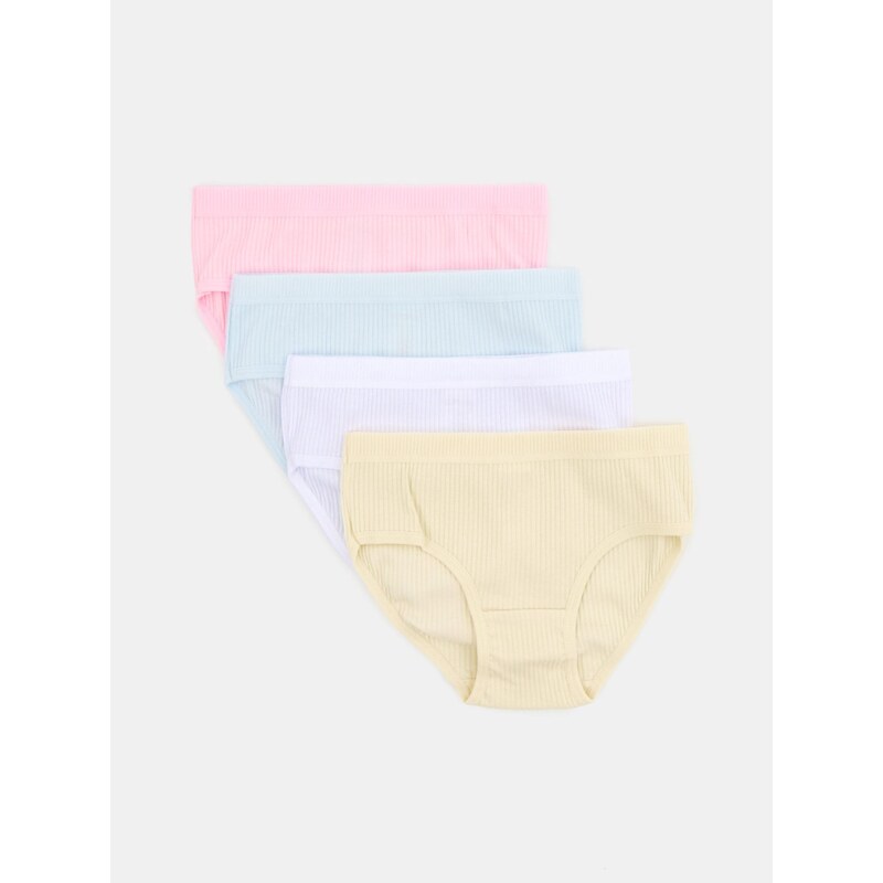 Sinsay - Vroubkované kalhotky figi 4-pack - vícebarevná
