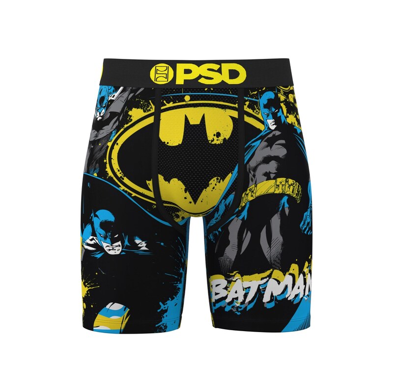PSD Boxerky Na Na Na Batman modrá / žlutá / černá / bílá