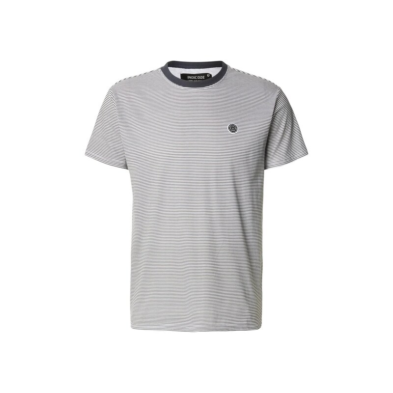 INDICODE JEANS Tričko námořnická modř / bílá