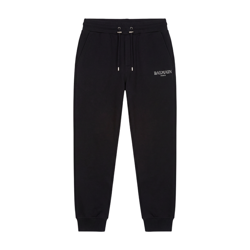 BALMAIN Paris Logo-Print Black tepláky