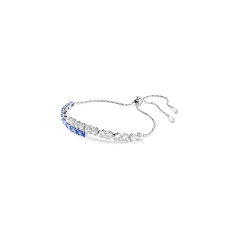 Swarovski Náramek Matrix modrá / stříbrná