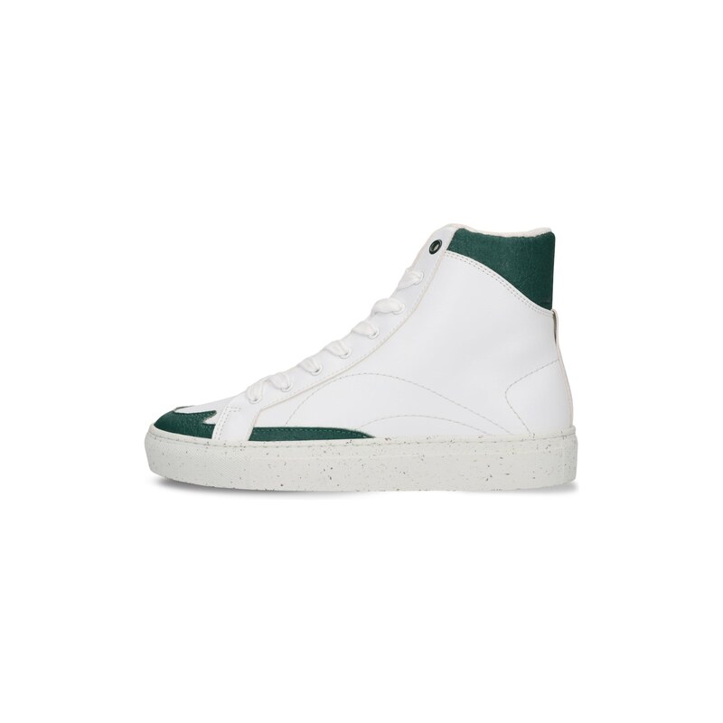 nae Vegan Shoes Kotníkové tenisky London tmavě zelená / bílá