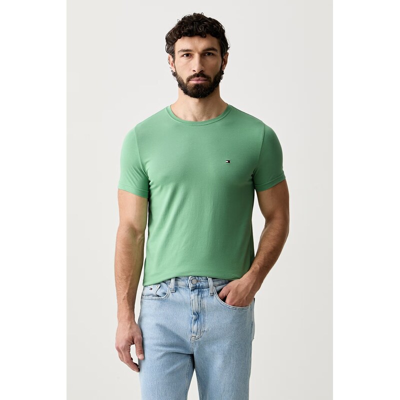 Tommy Hilfiger basic tričko pánské bavlněné s elastanem