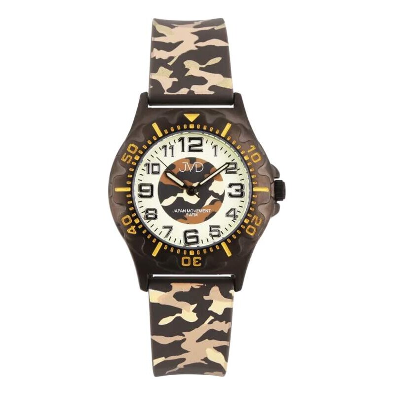 JVD Dětské chlapecké maskáčové sportovní hodinky JVD JZ8005.3