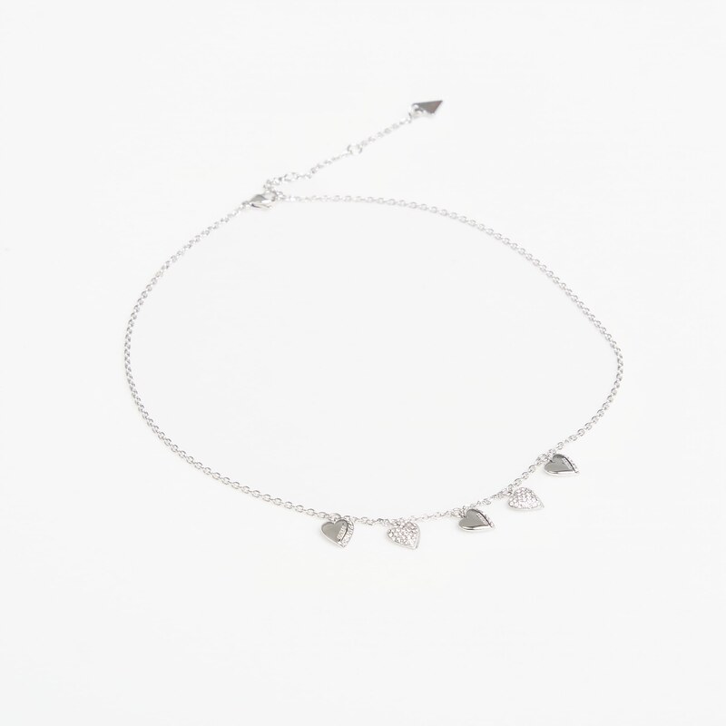 Náhrdelník GUESS By Your Side Necklace Rhodium Universal