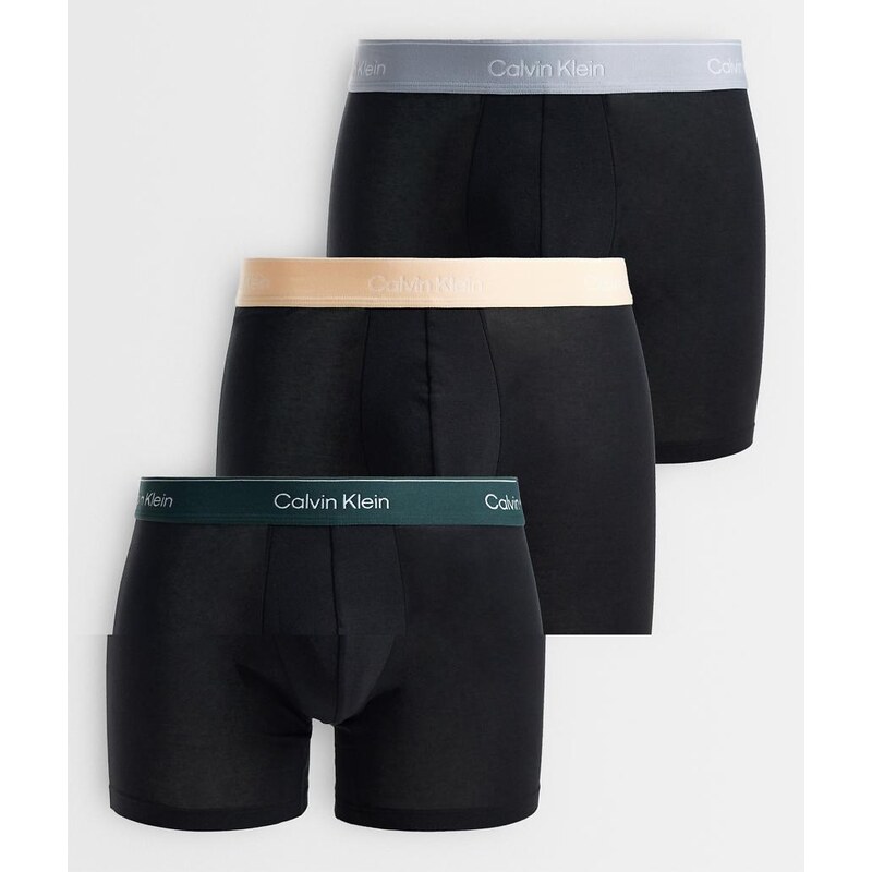 Calvin Klein Icon Cotton Stretch 3 pack boxer briefs in black
