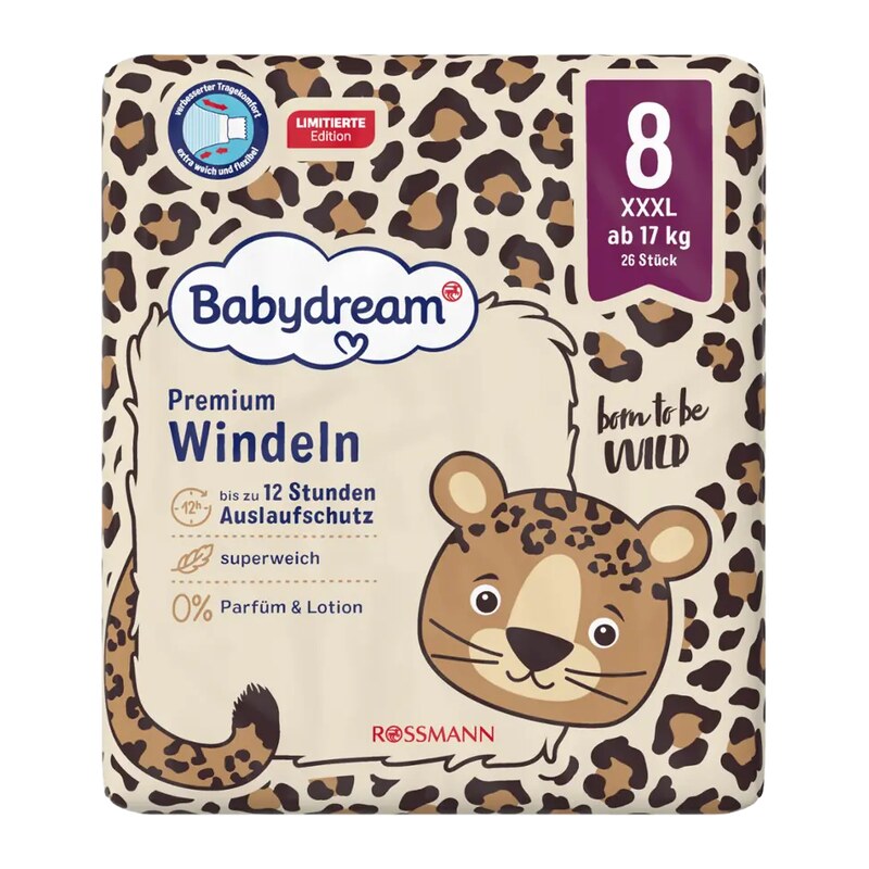 Babydream Pleny Premium, 17+ kg, vel. 8, XXXL 26 ks 26 ks