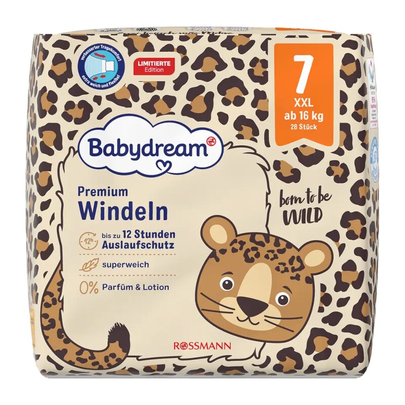 Babydream Pleny Premium, 16+ kg, vel. 7, XXL 28 ks 28 ks