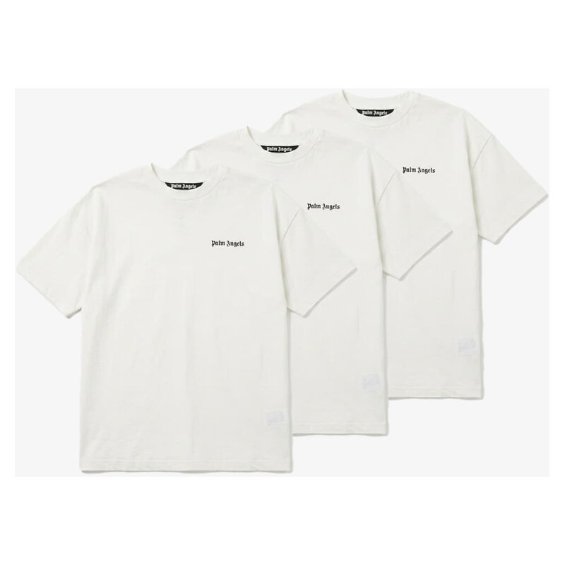 Tričko Palm Angels Classic Logo 3-pack Tee Off White/ Black L