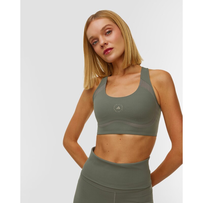 Dámská Zelená Sportovní Podprsenka Adidas By Stella Mccartney
