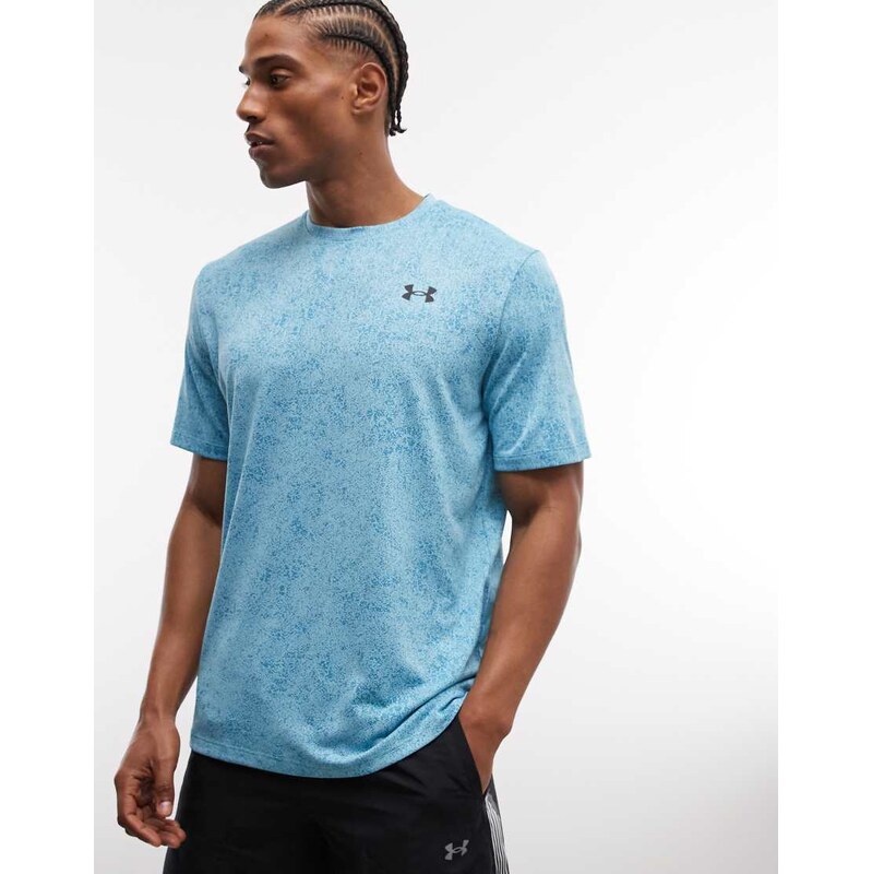 Under Armour Tech pixelate t-shirt in blue haze
