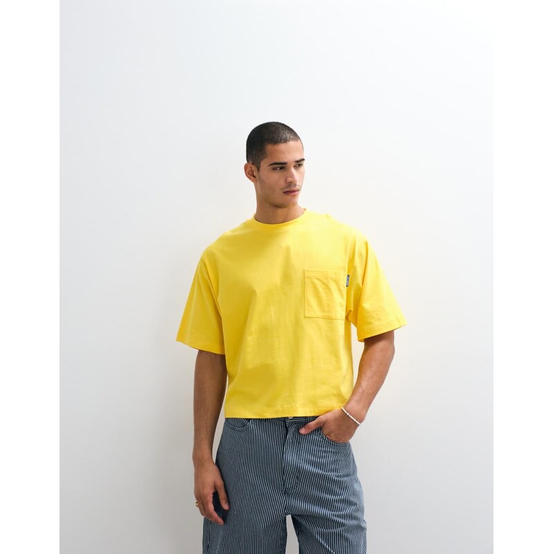 COLLUSION boxy tee in yellow