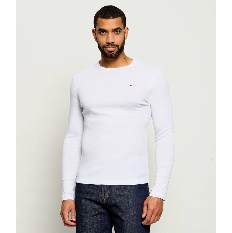 Tommy Jeans Tričko s dlouhým rukávem TJM ORIGINAL RIB LON | Slim