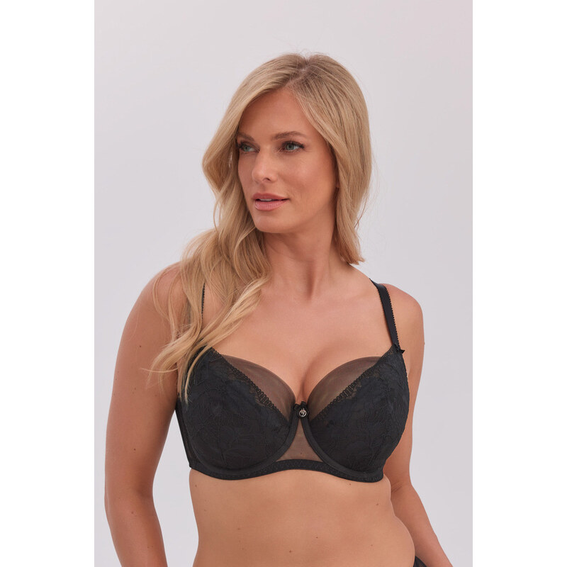 Gaia Podprsenka Semi-Soft Claire, č. 1358, ČERNÁ
