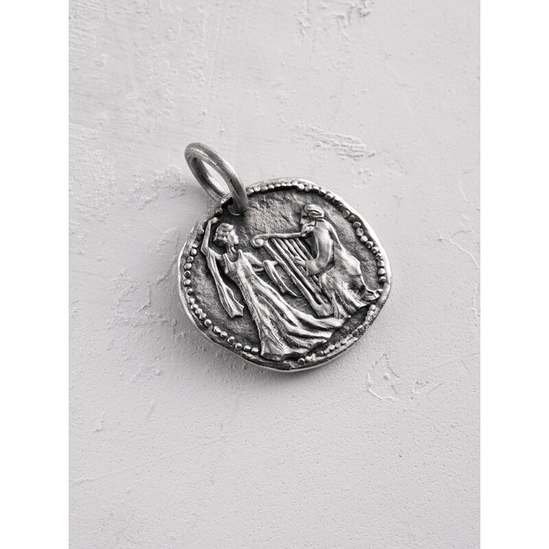 REYTEL Přívěsek GREEK COIN stříbrná