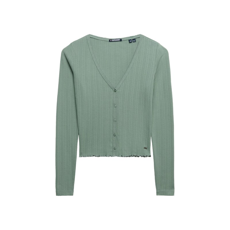 Superdry & Co Kardigan Athletic Essential světle zelená