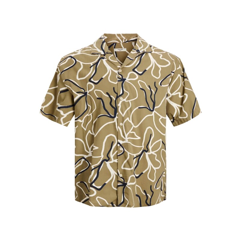 JACK & JONES Košile JPRBLADrew režná / olivová / černá