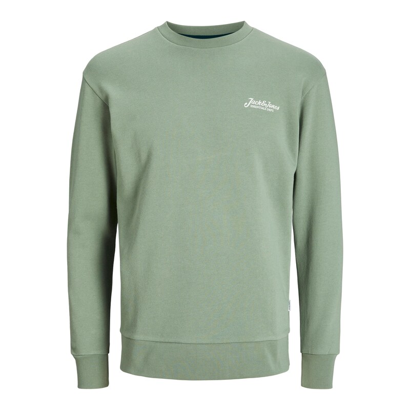 JACK & JONES Mikina JJBeau pastelově zelená / bílá