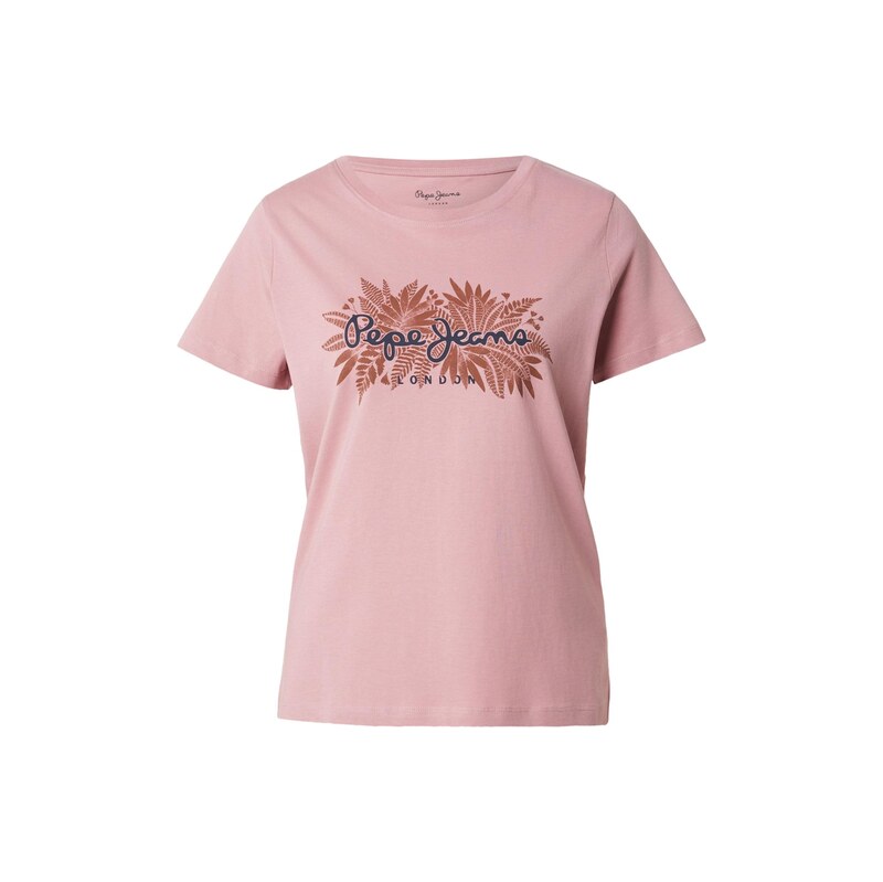 Pepe Jeans Tričko CRISTINA námořnická modř / rezavě hnědá /