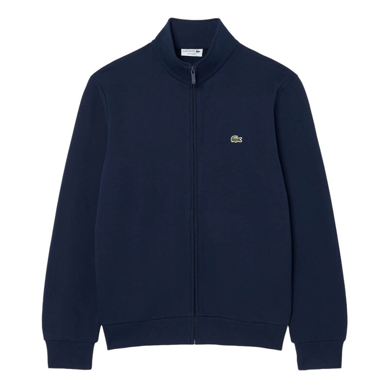 LACOSTE Mikina tmavě modrá / zelená / bílá